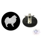 Keeshond Ring Number Clip