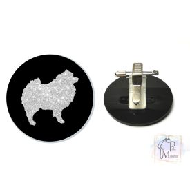 Keeshond Ring Number Clip