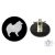 Keeshond Ring Number Clip