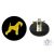 Kerry Blue Terrier Ring Number Clip