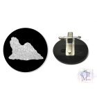 Maltese Dog Ring Number Clip