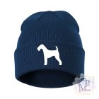 Airdale Terrier Hat - Knitted Hat with Dog Pattern - Dog Hat
