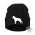American Bulldog Hat - Knitted Hat with Dog Pattern - Dog Hat