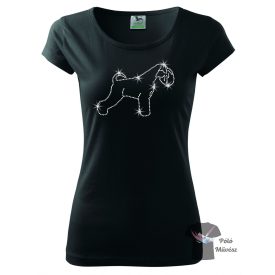Schnauzer Rhinestone T-shirt - Schnauzer Crystal Shirt