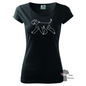 Schnauzer Rhinestone T-shirt - Schnauzer Crystal Shirt