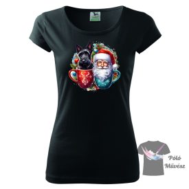 Christmas Scottish Terrier T-shirt - Scottie Shirt