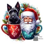 Christmas Scottish Terrier T-shirt - Scottie Shirt