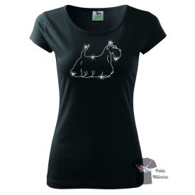 Scottish Terrier Rhinestone T-shirt - Scottie Crystal Shirt