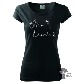 Scottish Terrier Rhinestone T-shirt - Scottie Crystal Shirt