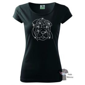Shar Pei Rhinestone T-shirt - Shar Pei Crystal Shirt