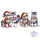 Christmas Siberian Husky T-shirt - Siberian Husky Shirt