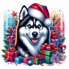 Christmas Siberian Husky T-shirt - Siberian Husky Shirt
