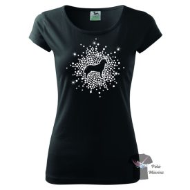   Siberian Husky Rhinestone T-shirt - Siberian Husky Crystal Shirt