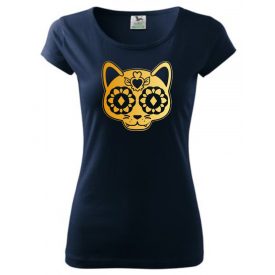 Cat Skull T-shirt - Sugar Skull