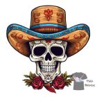 Dog Skull T-shirt - Sugar Skull