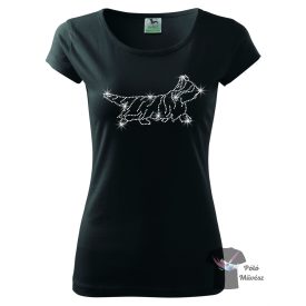 Skye Terrier Rhinestone T-shirt - Skye Terrier Crystal Shirt