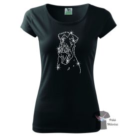   Soft Coated Wheaten Terrier Rhinestone T-shirt - Soft Coated Wheaten Terrier Crystal Shirt