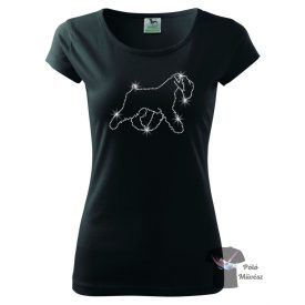   Soft Coated Wheaten Terrier Rhinestone T-shirt - Soft Coated Wheaten Terrier Crystal Shirt