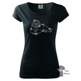 Saint Bernard Rhinestone T-shirt - St Bernard Crystal Shirt