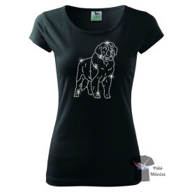 Saint Bernard Rhinestone T-shirt - St Bernard Crystal Shirt