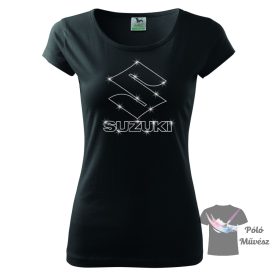 Suzuki rhinestone T-shirt - Suzuki Crystal Shirt