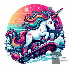 Snowboard  Unicorn T-shirt - Unicorn shirt