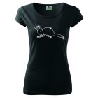 Ferret T-shirt with rhinestone