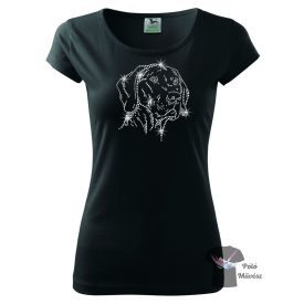Weimaraner Rhinestone T-shirt - Weimaraner Crystal Shirt
