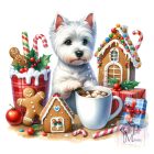 Christmas West Highland White Terrier T-shirt - Westie Shirt