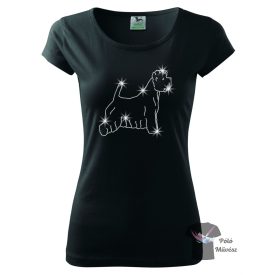   West Highland White Terrier Rhinestone T-shirt - Westie Crystal Shirt