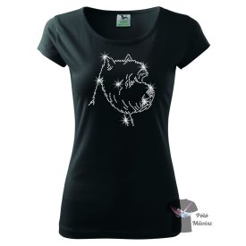   West Highland White Terrier Rhinestone T-shirt - Westie Crystal Shirt