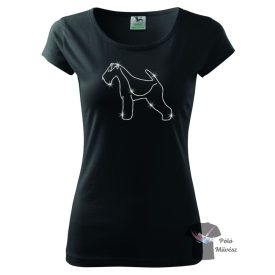   Welsh Terrier Rhinestone T-shirt - Welsh Terrier Crystal Shirt