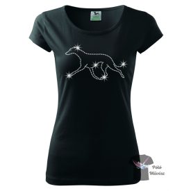 Whippet Rhinestone T-shirt - Whippet Crystal Shirt