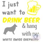White Swiss Shepherd T-shirt - White Swiss Shepherd Shirt