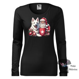   Christmas White Swiss Shepherd T-shirt - White Swiss Shepherd Shirt
