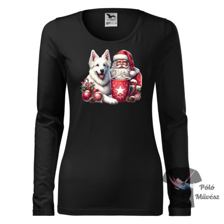 Christmas White Swiss Shepherd T-shirt - White Swiss Shepherd Shirt