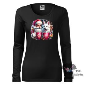   Christmas White Swiss Shepherd T-shirt - White Swiss Shepherd Shirt