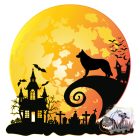 Halloween White Swiss Shepherd T-shirt - White Swiss Shepherd Shirt