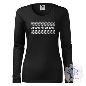   Christmas White Swiss Shepherd T-shirt - White Swiss Shepherd Shirt