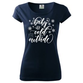 Christmas T-shirt - baby it's cold outside