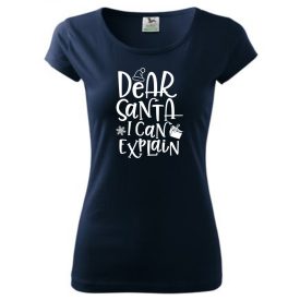 Christmas T-shirt - Dear Santa I can explain