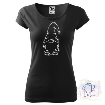 Christmas Gnome Rhinestone T-shirt  - Merry Christmas Crystal Shirt