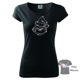 Grinch Christmas Rhinestone T-shirt - Grinch Crystal Shirt