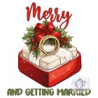 Merry Christmas Engagment Shirt - Christmas T-shirt 