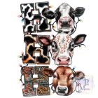 Christmas Cows T-shirt 